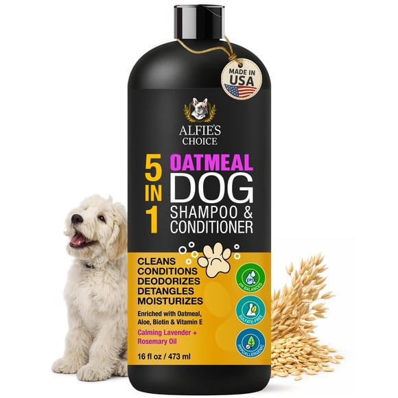 Shampoo para perros ALFIE'S CHOICE Avena 473 ml Piel Sensible