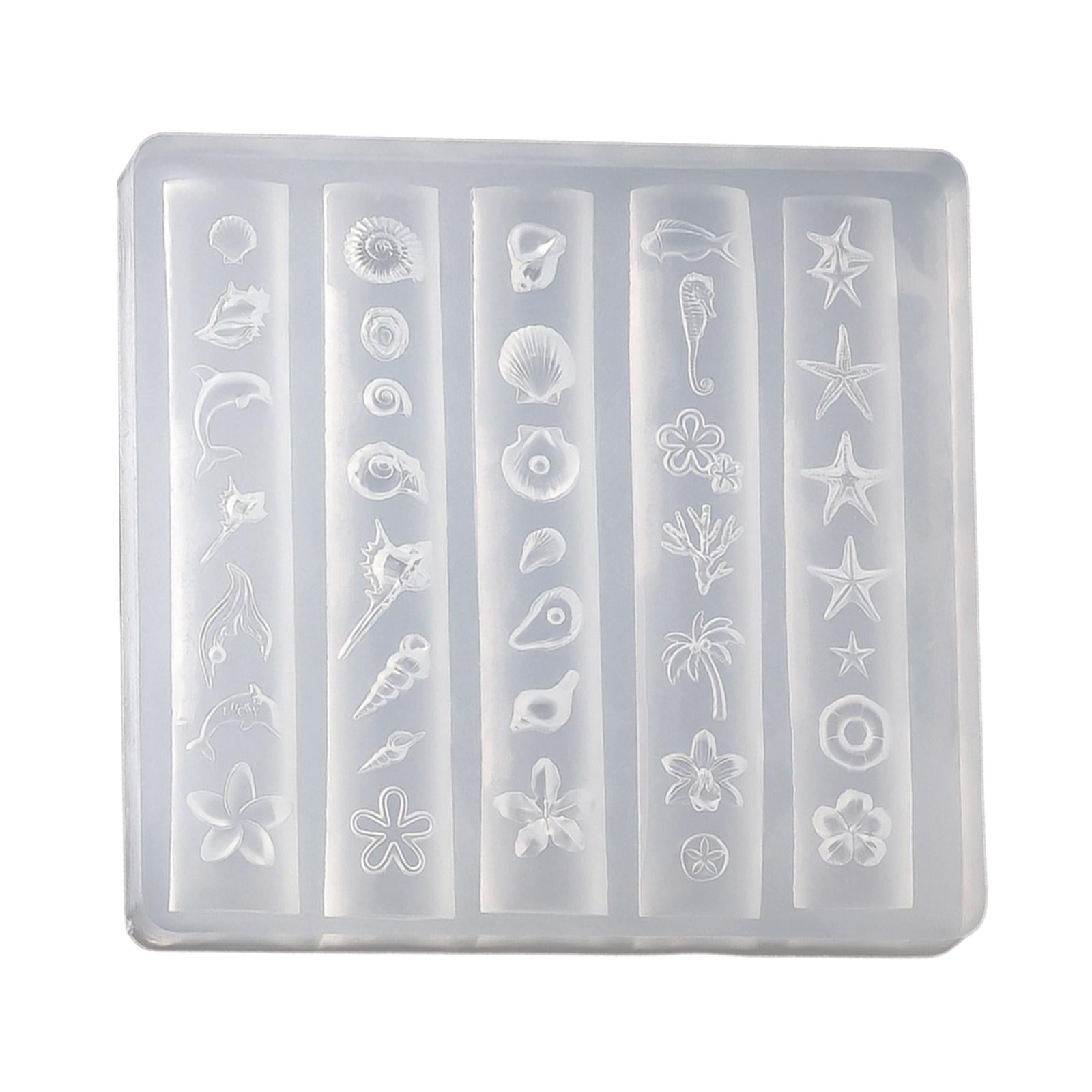 Magideal - Modelo De Silicona Con Forma De Concha, Modelo Moderno Para Decoración De Uñas, Accesorios, Tallado De Concha De Uñas Portátil Para Artículos Pequeños