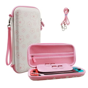 Genérico - Funda Protectora De Viaje Impermeable Compatible Con Nintendo Switch Y Consola Oled Para Accesorios De Juegos-Rosa