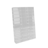 Magideal - Estuche De Exhibición De Coche Modelo A Escala 1/64 Con Soporte De Exhibición De Cubierta Antipolvo Soporte De Exhibición Modelo Para Regalos De Cumpl 30 Cuadrículas