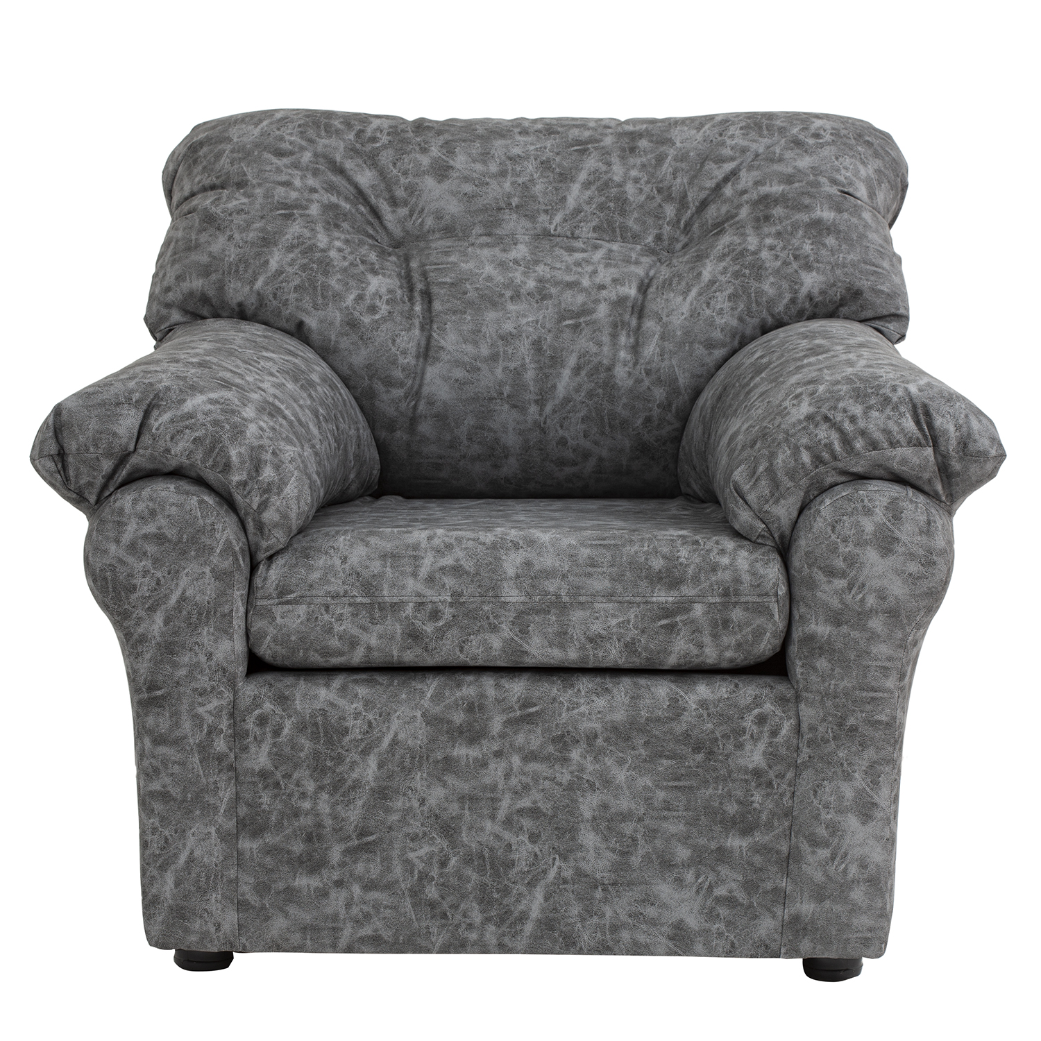 Muebles América - Sofá América 1 Cuerpo Cuero Auris Gris