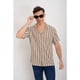 thumbnail image 4 of Camisa Hombre Hilo Algodon Verano Diseño Lineas Calidad Premium 7225, 4 of 4