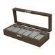thumbnail image 2 of Caja De Exhibición De Reloj Portátil De 6 Ranuras Con Organizador De Almacenamiento De Joyería Superior Transparente, 2 of 5