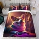 thumbnail image 4 of Juego de Funda de Edredón Corgi Temático 3 Piezas 135x200 cm, 4 of 6