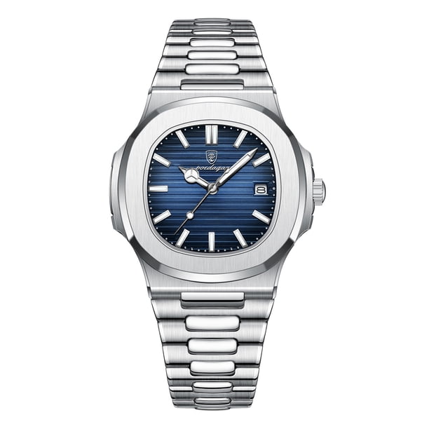 Reloj de hombre nuevo, moderno y retro, resistente al agua, con buena apariencia, calendario de uso diario, reloj de cuarzo.