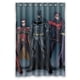 thumbnail image 1 of Cortina de ducha de Los Vengadores, Batman y Joker, juego de cortinas de baño con ganchos, tamaño 48 x 72 pulgadas, 1 of 3