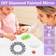 thumbnail image 3 of Juego de manualidades con espejo de pintura de diamantes, espejo cosmético de mandala para niños, juguete de regalo de cumpleaños para niñas de 5 a 12 años, 3 of 7