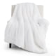 thumbnail image 1 of Manta de cama de color blanco suave para sofá o cama de 50 x 60 cm, 1 of 9