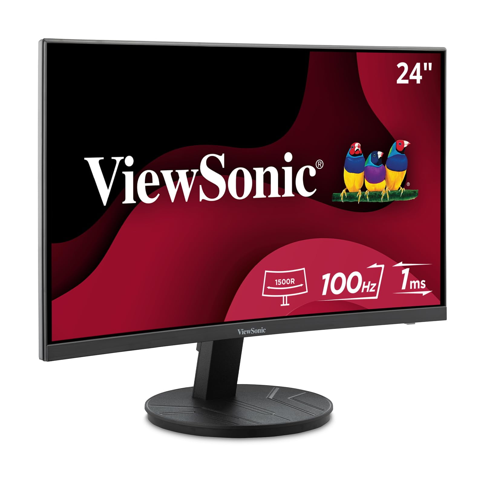 Monitor Viewsonic Va2416c De 24 Pulgadas Full Hd 1080p Curvo