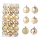 thumbnail image 4 of 36 Uds. Adornos Para árbol De Navidad Decoración Navide?a Surtida Bolas Navide?as 6cm Dorado, 4 of 5