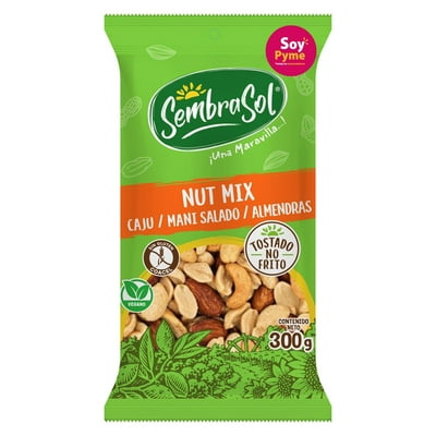 Mix Nuts Cajú, Almendras Y Maní 300 Gr Sembrasol