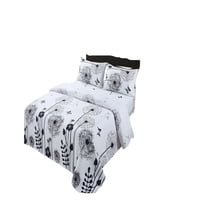 Genérico - Set De Sabanas 100% Algodon 2 Plazas Blanco C3