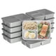 thumbnail image 1 of Recipientes para preparación de comidas Bentgo Prep, 20 unidades, sin BPA, plateados, 1 of 8