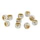 thumbnail image 5 of 10 Piezas De Cuentas Espaciadoras Europeas, Pulsera De Diamantes De Imitación, Accesorios De Joyería, Color Blanco, 5 of 5