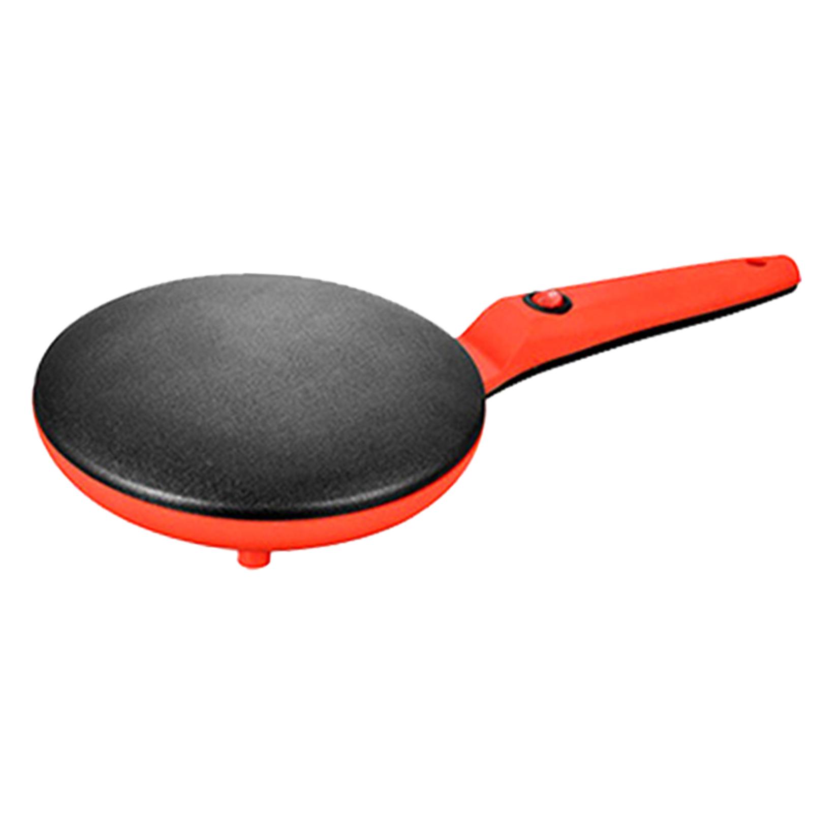 Bothyi - Máquina Para Hacer Crepes Instantánea Sartén Antiadherente Para Tortillas Crepes Blintzes Rojo