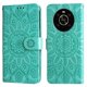 thumbnail image 5 of Funda tipo cartera FOXDOCK para Honor X9 4G/5G , diseño girasol en relieve, cuero PU, cierre magnético, soporte y tarjetero, 5 of 5