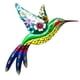 thumbnail image 1 of Colibrí De Metal Arte De La Pared Adorno Escultura Colgando Decoración Para El Hogar Al Aire Libre B, 1 of 5