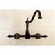 thumbnail image 2 of Grifo Kingston Brass Duchess de pared tipo puente, bronce aceitado, 2 of 5
