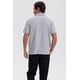 thumbnail image 3 of Polera Hombre Piqué Básica Lisa Gris Melange, 3 of 4