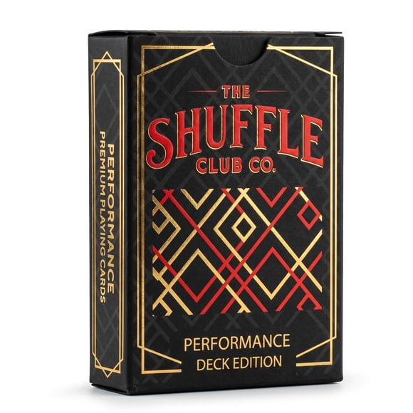 Baraja de cartas Shuffle Club Co Performance Deck 310 GSM con acabado de lino