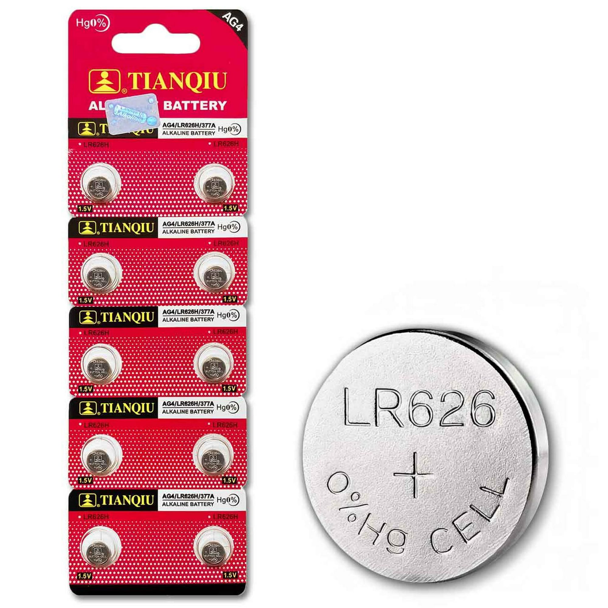 Gen - 10x Pila De Boton Ag4 Lr626 377a Cx626 Sr626sw Sr626 Reloj