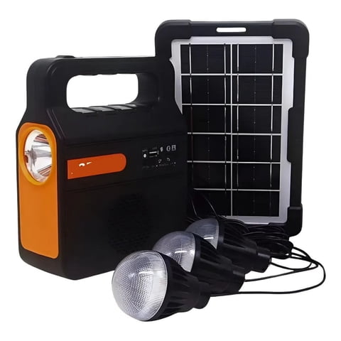 Genérico - Radio Fm Bluetooth Lampara Led Carga Solar Camping Viaje Lau