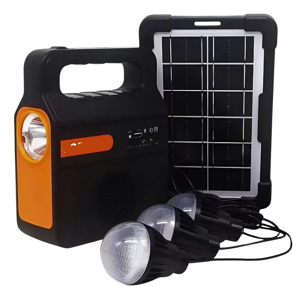 Genérico - Radio Fm Bluetooth Lampara Led Carga Solar Camping Viaje Lau