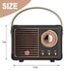 thumbnail image 2 of Altavoz Bluetooth retro, decoración vintage, pequeño altavoz Bluetooth inalámbrico, bonito estilo antiguo., 2 of 7