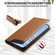 thumbnail image 5 of Funda Tipo Cartera de Cuero Sintético para Samsung Galaxy A55 Bloqueo RFID, con Ranuras para Tarjetas y Bolsillo para Efectivo, Cierre Magnético Fuerte Marrón, 5 of 6
