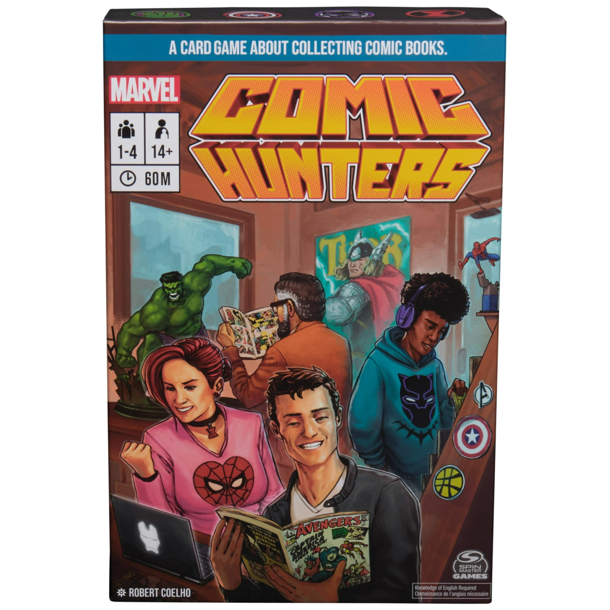 Juego De Cartas Spin Master Games Marvel Comic Hunters 14+