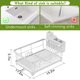 thumbnail image 2 of Escurridor de Platos Kmiectse Compacto Resistente al Óxido Blanco, 2 of 6