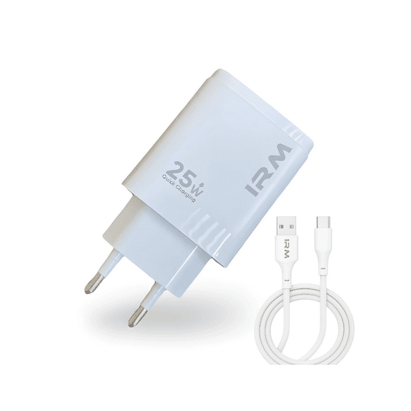 Cargador Carga Rápida 25w Doble Usb Usb-c + Cable Usb-c