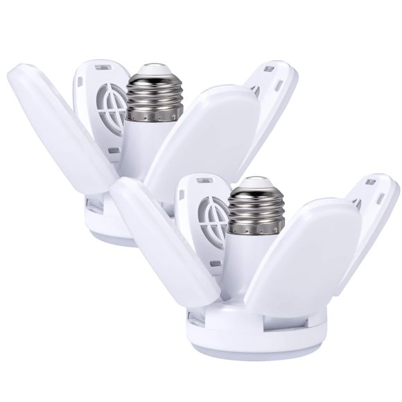 Bombilla LED Rieyue 35W (150W) 6500K Pack de 2 con paneles ajustables