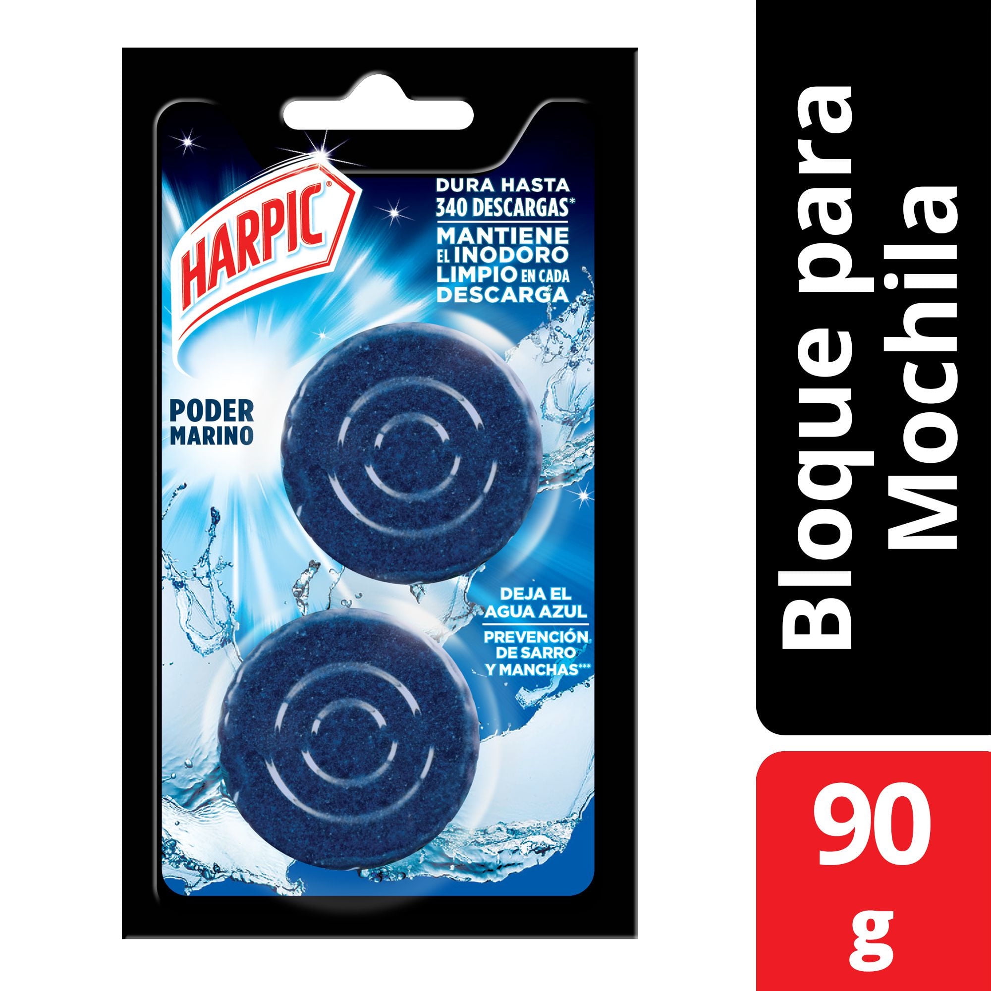 Harpic - Pastilla Para Inodoros Poder Marino Doypack