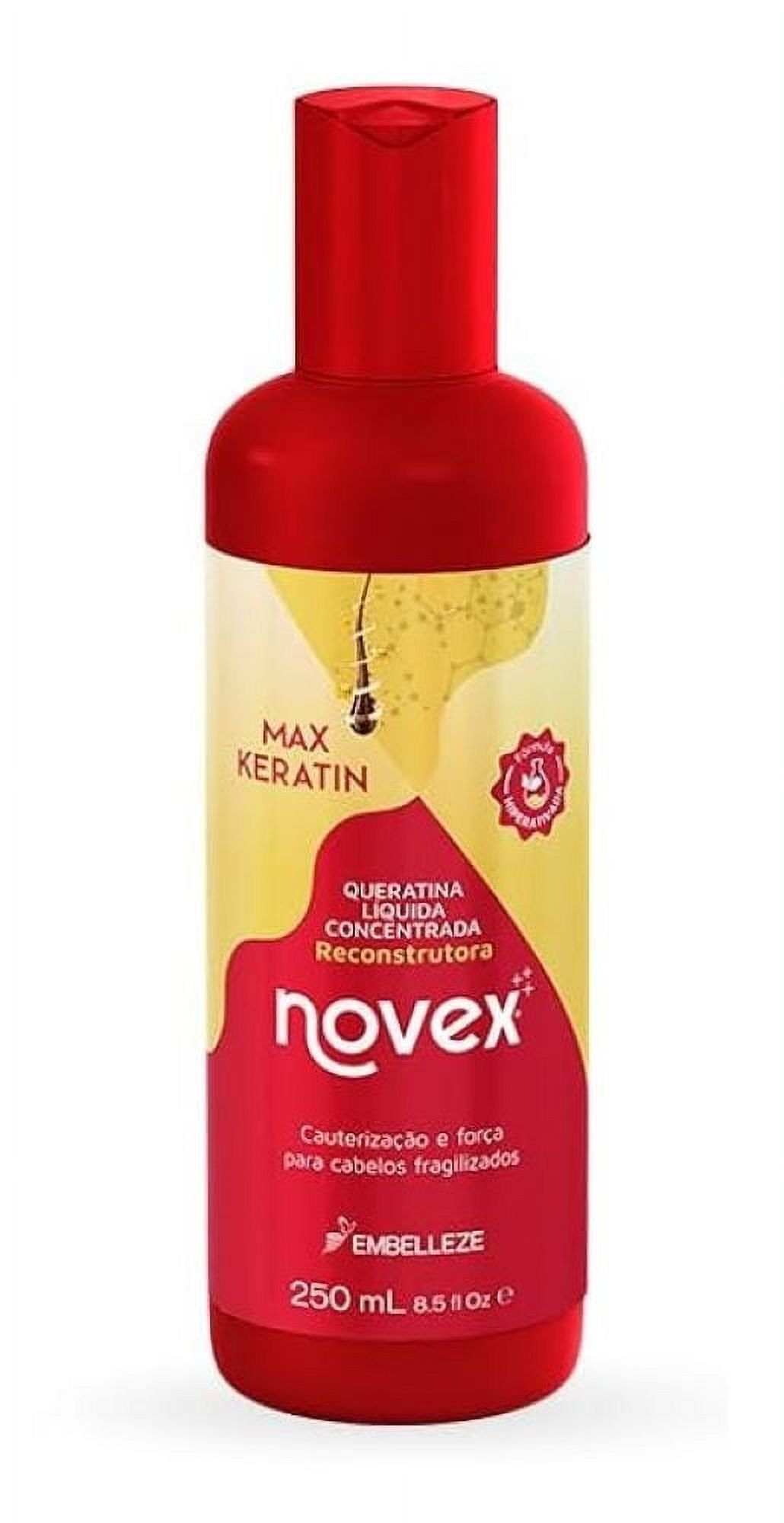 Tratamiento De Keratina Liquida Max Keratin Novex 250 Ml