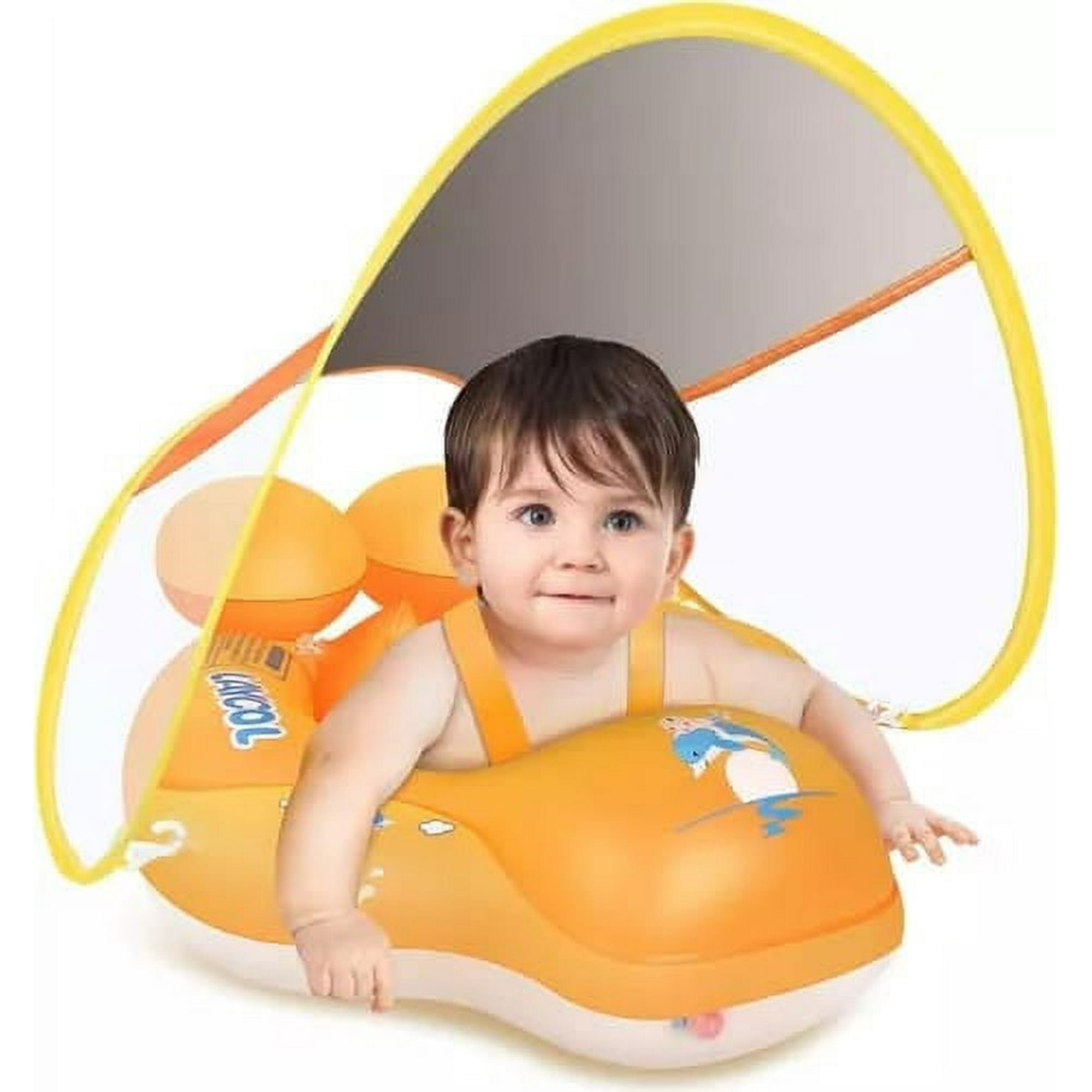 Chaleco Flotador BTBOX Para Bebés – Neopreno 5mm Con Protección UPF 50+ – Doble Cremallera Y Cinta Entrepierna – Ajuste De Flotabilidad Con 8 Compartimentos – Certificado EN13138-1:2022 (Talla S/M)