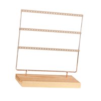 Magideal - Soporte Para Pendientes, Organizador De Joyas, Collar, Pulsera, Soporte Para Presentación De Joyería, Organizador De Pendientes Para Gabinete, Tienda, Oro Rosa