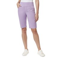 Pantalones Cortos Para Mujer Gloria Vanderbilt Amanda Bermuda Purple 14 Us