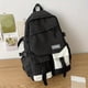 thumbnail image 5 of Preppy Style Student School Bag: Color Contrast Flap Laptop Backpack for Casual Travel, 5 of 5
