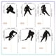 thumbnail image 4 of HZYYJCK 24 Figuras de Acción de Jugadores de Hockey con Purpurina Negra para Decorar Cupcakes, 4 of 6