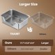 thumbnail image 4 of Caja de arena para conejos TIUUBT 45x35x15 cm con rejilla de acero, 4 of 7