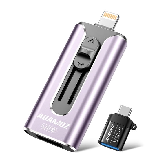 Memoria USB AUAMOZ 512 GB para iPhone – Púrpura