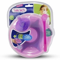 Plato Térmico Con Cuchara Rosado 1 Un Simond’S