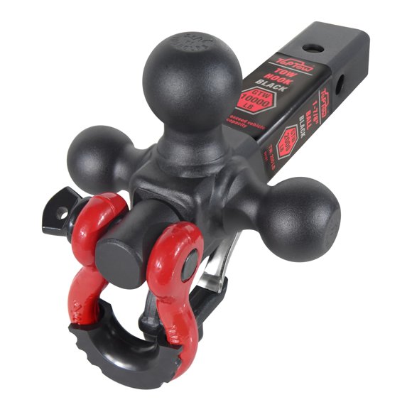 Soporte de enganche de tres bolas para remolque TOPTOW con negro mate
