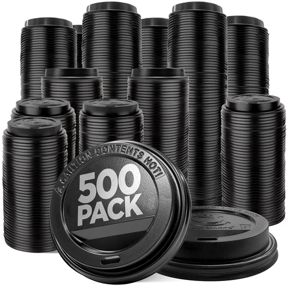 Tapas desechables para tazas de café de 300 ml a 700 ml (paquete de 500 unidades)