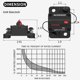thumbnail image 2 of Disyuntor DaierTek, 40 A, 12 V-48 V DC, resistente al agua, paquete de 2, 2 of 6