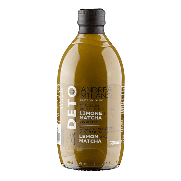 Vinagre de Manzana Orgánico con Limón y Matcha Andrea Milano 1 x 500 ml