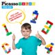 thumbnail image 4 of Set de bloques de construcción PicassoTiles 1250 unidades con 3 personajes o más, 4 of 9