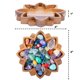 thumbnail image 2 of Bandeja expositora Curawood Lotus Crystal con soporte de madera de 20 x 20 cm, 2 of 9