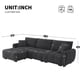 thumbnail image 1 of [VIDEO] 110" Modular Sectional Sofa, L Shape with Extra-large Seat, Pull-line Design, Movable Ottoman, High Density Foam, Free Combination, Sturdy Metal&Wood Frame, Boucle Fabric, 3 Colors, 1 of 3